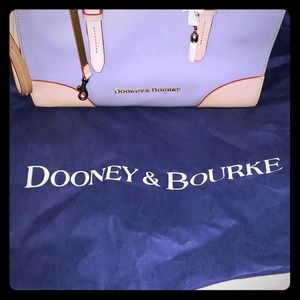 Authentic Dooney & Bourke Patent L.Grey Tote Purse
